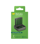 GP Recyko 2hr 4 bay USB Charger - Including 4 x NiMH AA Batteries