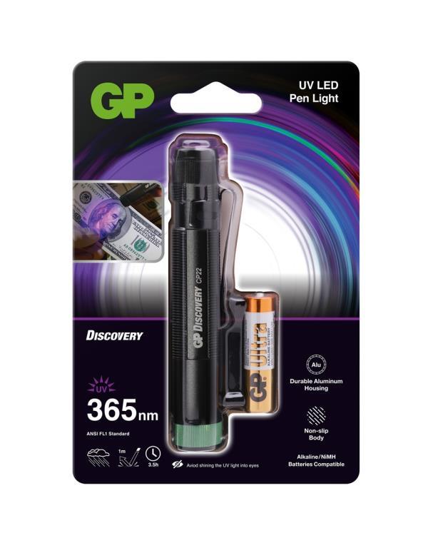 GP Discovery 365Lm UV LED Torch