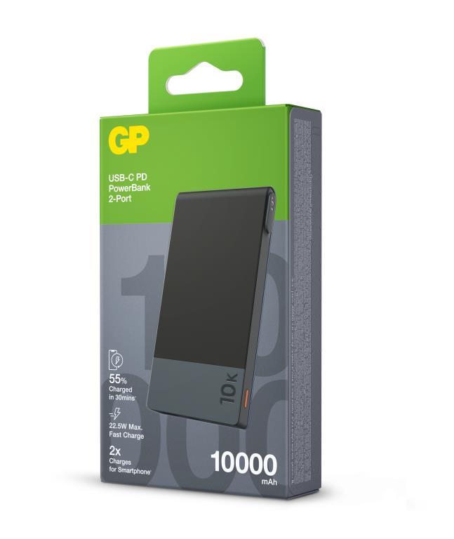 GP 3.7V 10Ah 37Wh Li-ion Powerbank - Grey