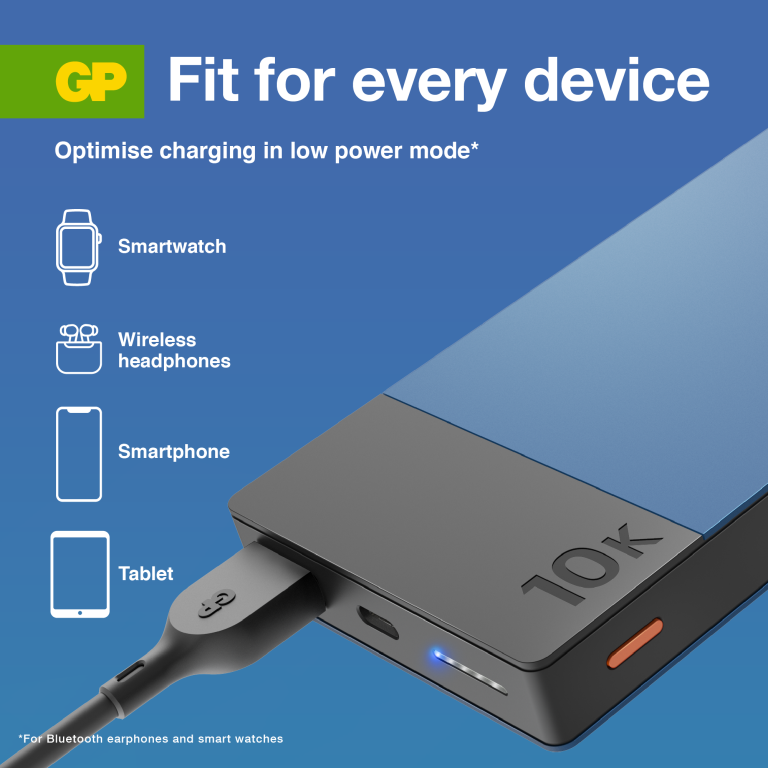 GP 3.7V 10Ah 37Wh Li-ion Powerbank - Grey