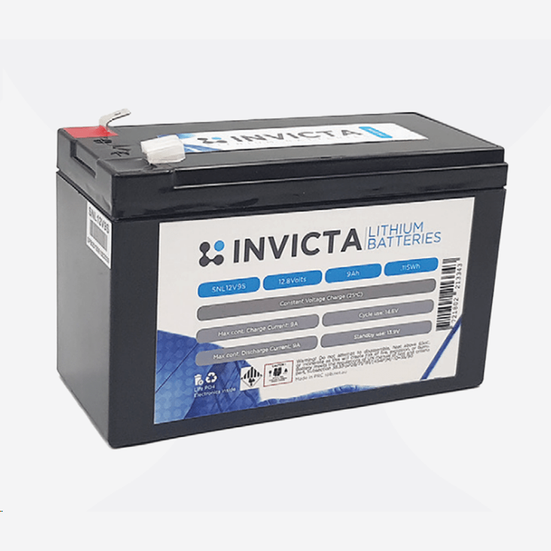 Invicta Lithium Batteries 12V9AH 4S SNL12V9S