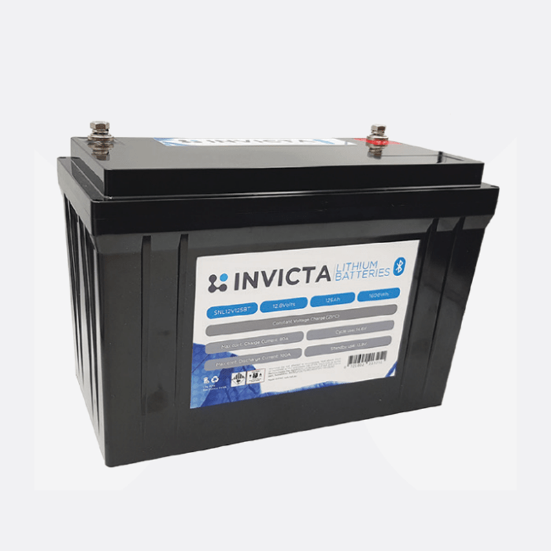 Invicta Lithium Battery 12V125AH BLUETOOTH SNL12V125BT