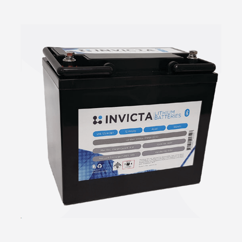 Invicta Lithium Battery 12V40AH BLUETOOTH SNL12V40BT