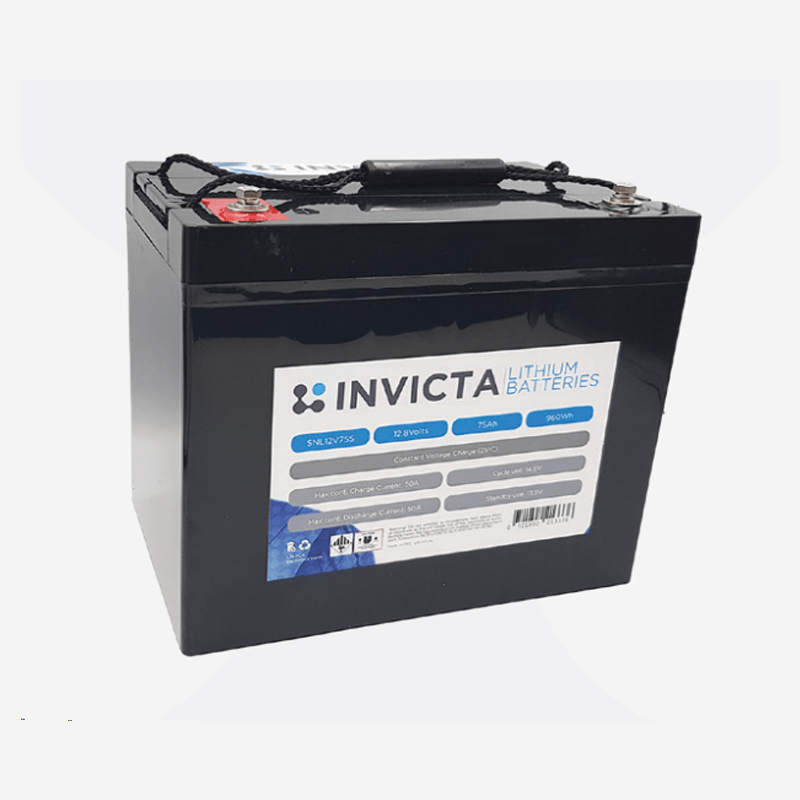 Invicta Lithium Battery 12V75AH 4S SNL12V75S