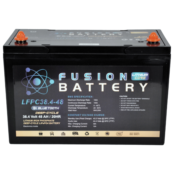 Fusion Lithium Core 36V50AH Marine Battery LFPC36-50