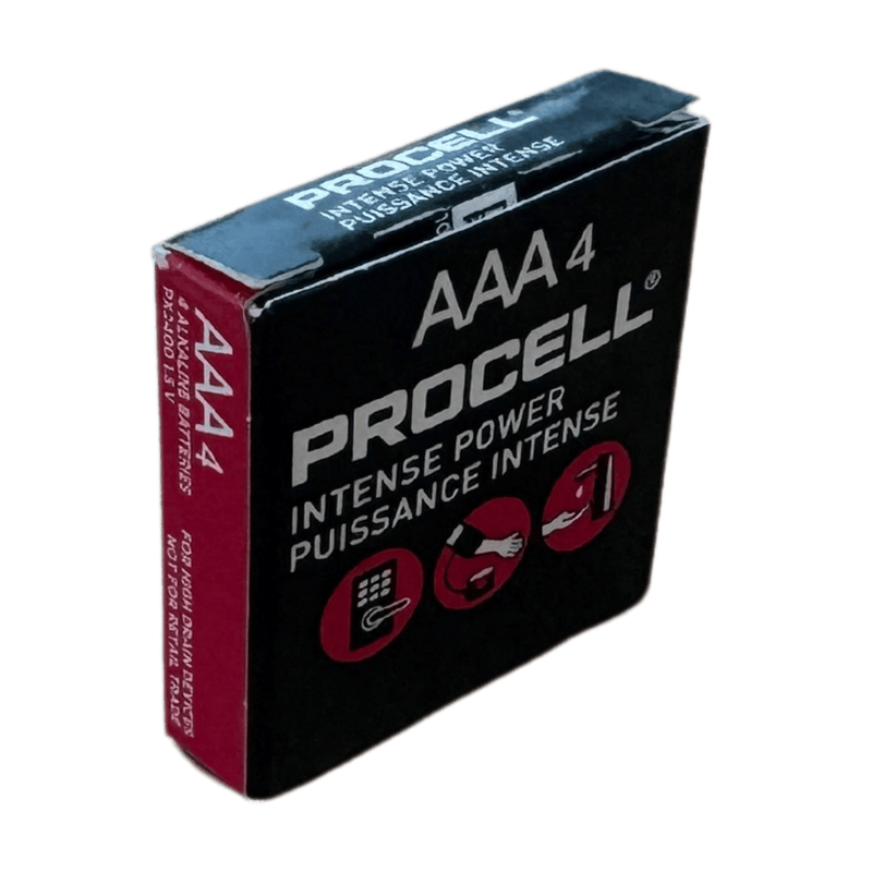 Procell Intense PX2400 AAA Alkaline Pack of 4 - Bulk