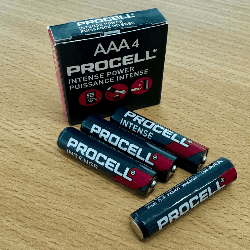 Procell Intense PX2400 AAA Alkaline Pack of 4 - Bulk