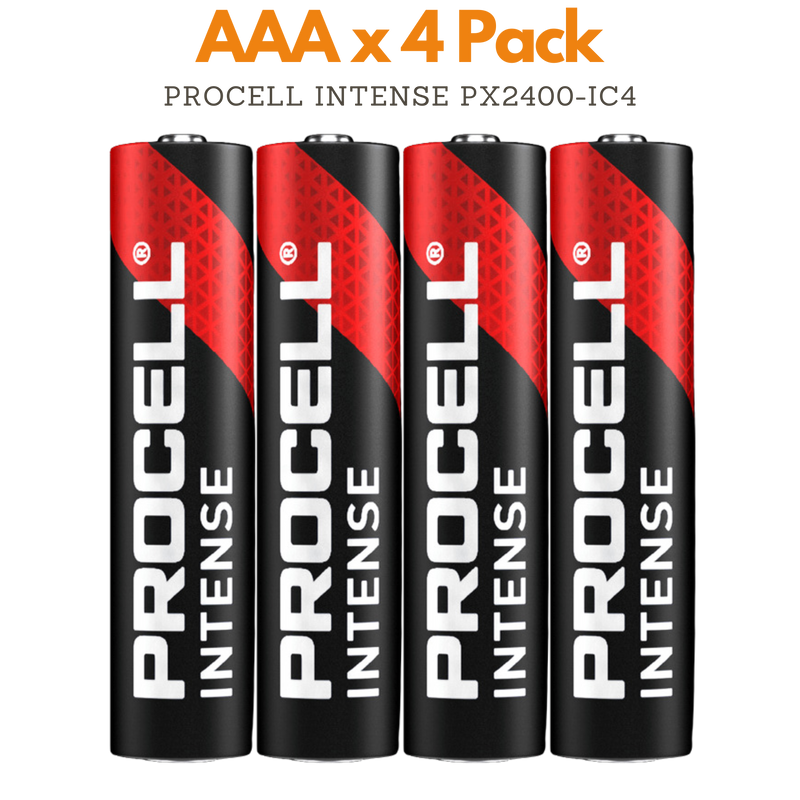 Procell Intense PX2400 AAA Alkaline Pack of 4 - Bulk