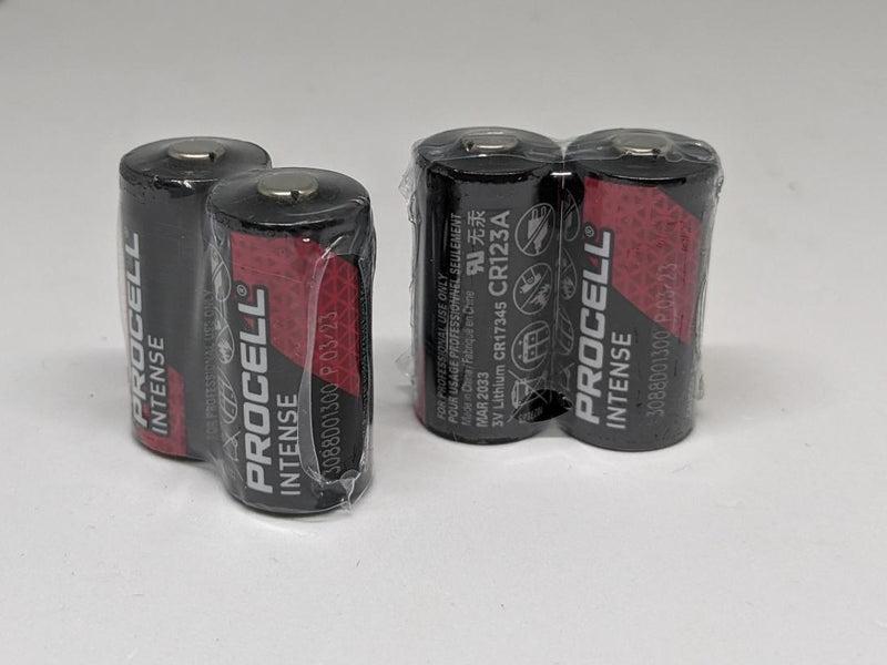 Duracell PROCELL Intense CR123A 3V Lithium Battery Shrink Pack of 2