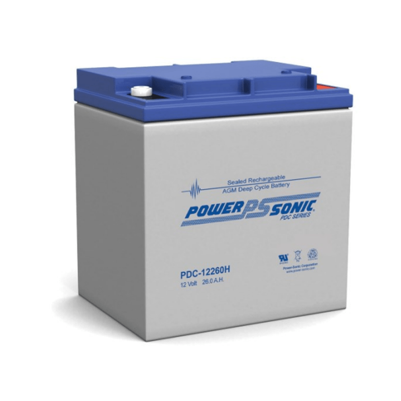 Power-Sonic PDC Series Battery 12v26 ah C20 Cyclic AGM PDC12260H