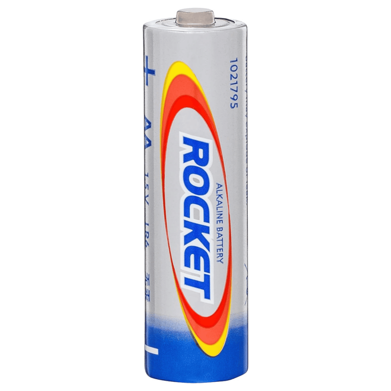 Rocket AA Alkaline Batteries, Pack of 12