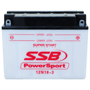 SSB Powersport Flooded Motorcycle Battery 12N18-3