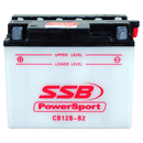 SSB Powersport Flooded Motorcycle Battery CB12B-B2