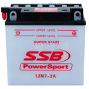 SSB Motorcycle Battery 12N7-3A