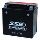 SSB Motorcycle Battery YTX14L-BS