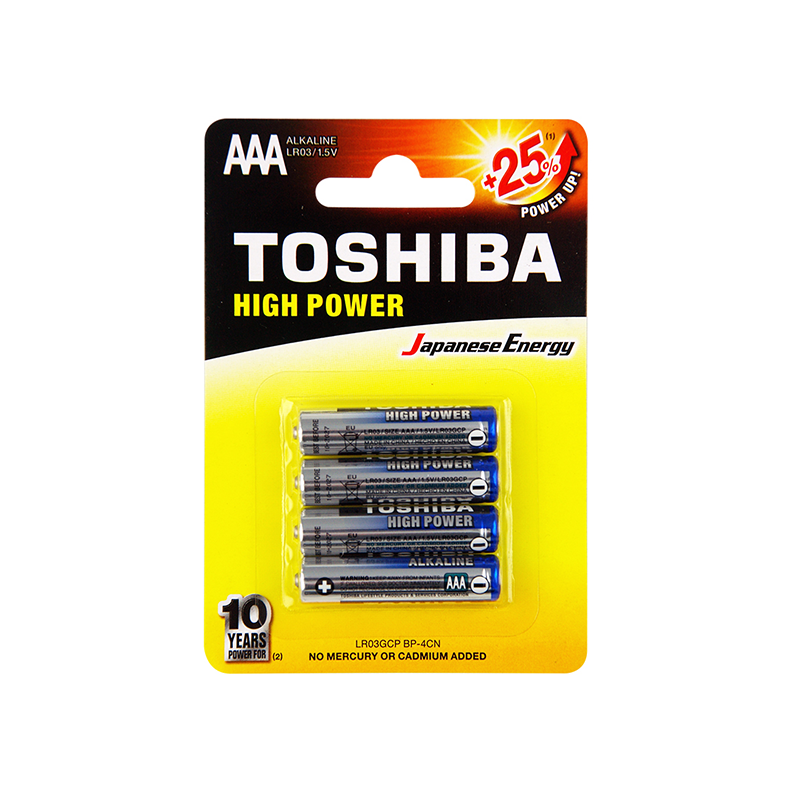 TOSHIBA ALKALINE AAA 4PK TSLR3BP4