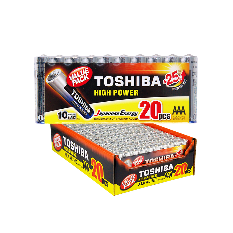 Toshiba Alkaline AAA 20 Value Pack TSLR3VP20