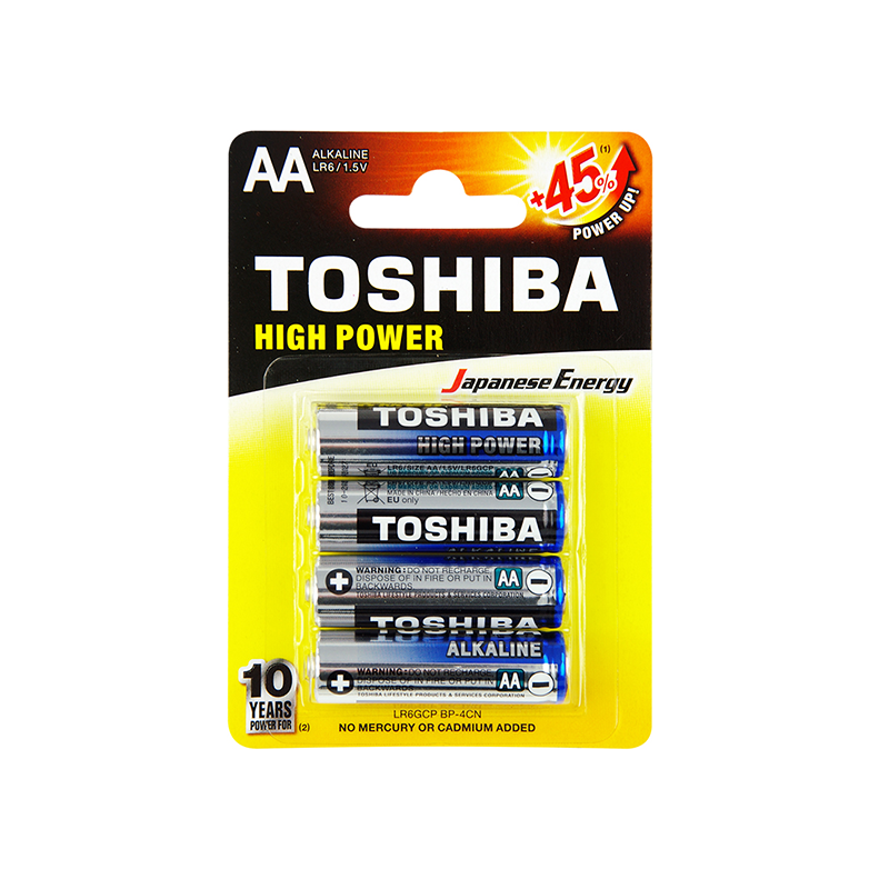 Toshiba Alkaline AA 4PK TSLR6BP4