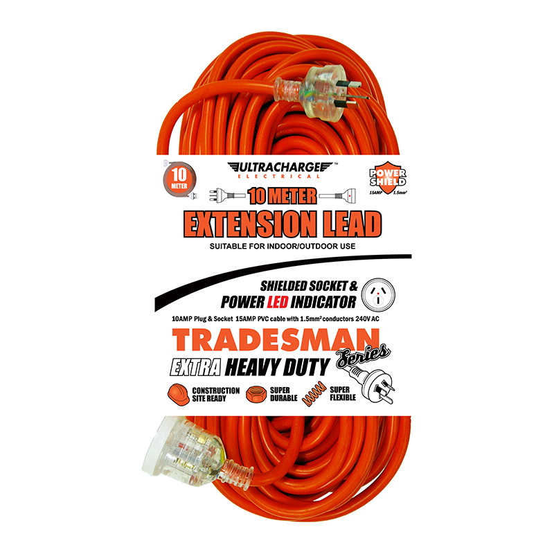 Ultracharge Tradesman 10m Heavy Duty Ext Lead UR240/10T