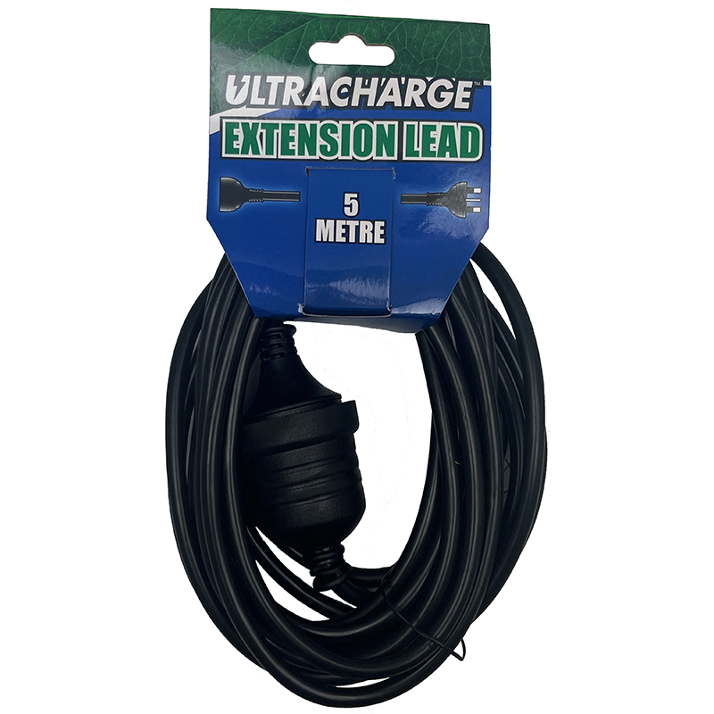 Ultracharge Extension Lead 5m Black UR240/5B