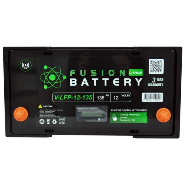 Fusion Lithium 12V Deep Cycle Battery V-LFP-12-135