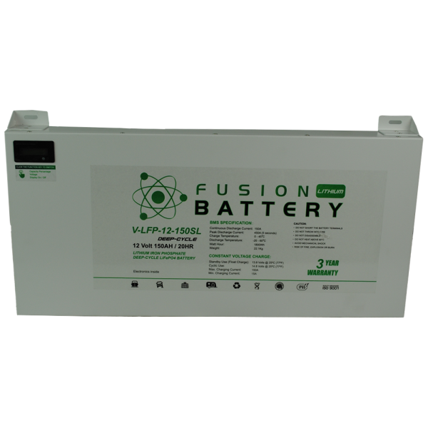 Fusion Lithium Slim line 12V Deep Cycle Battery V-LFP-12-150SL