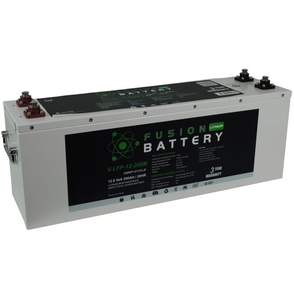 Fusion Lithium 12V Deep Cycle Battery V-LFP-12-200M