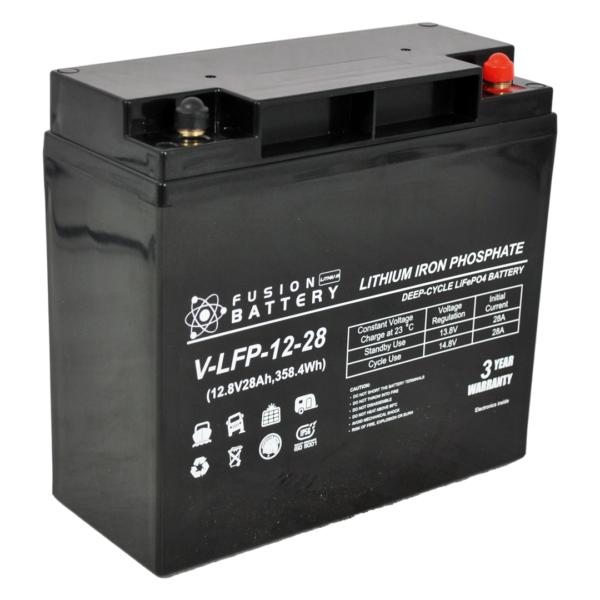 Fusion Lithium 12V Deep Cycle Battery V-LFP-12-30
