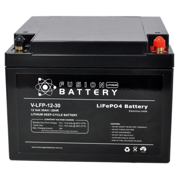 Fusion Lithium 12V Deep Cycle Battery V-LFP-12-30