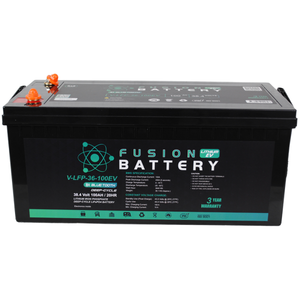 Fusion Lithium 36V Deep Cycle EV Battery V-LFP-36-100EV