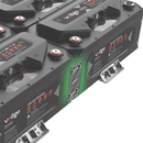Row of Voltgo battery packs on a white background