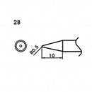2B 0.5mm x 10mm Bevel Type Soldering Tip with Heating Cartridge