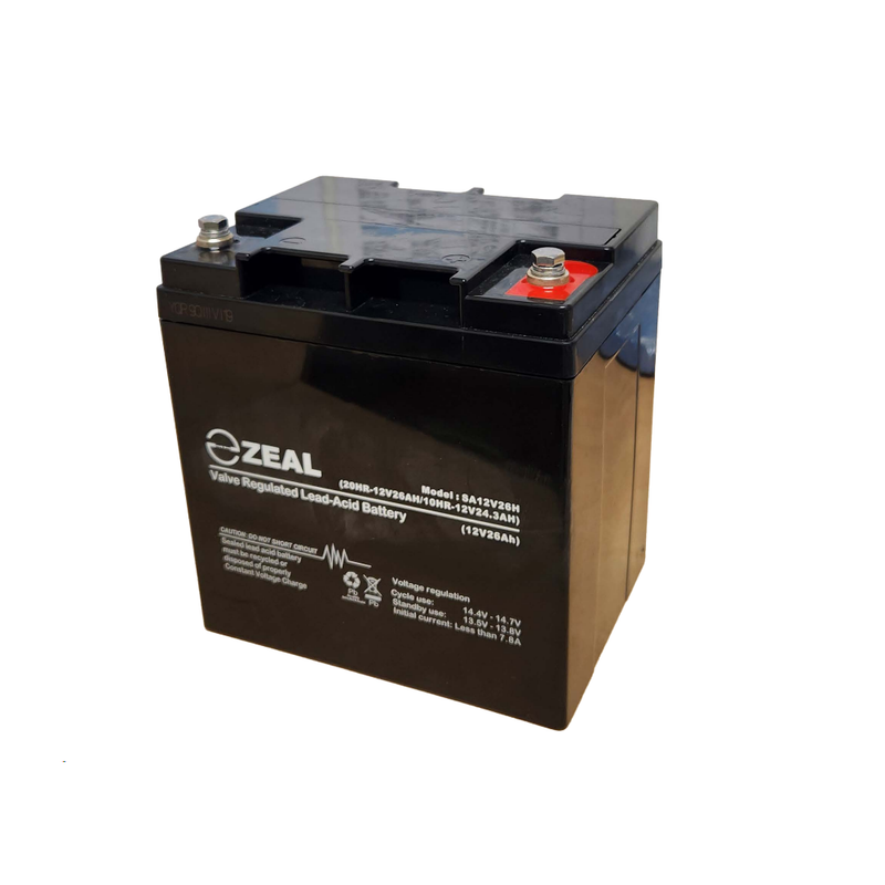 Zeal AGM 12V 26Ah High Case Battery SA12V26H