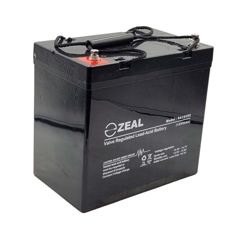 Zeal AGM 12V 55Ah Battery SA12V55