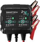 STC2X2 2-Bank, 4-Amp Battery Charger, Motorcycle Bank Charger, Battery Maintainer and Battery Desulfator