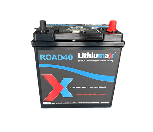 Lithiumax ROAD40 NS40L 500CCA ULTRA-LITE Engine Starter Battery
