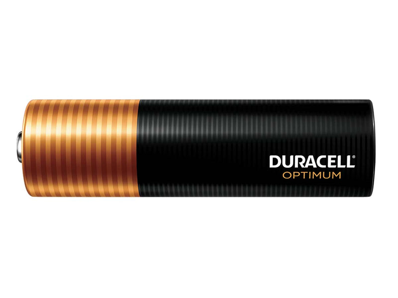 Duracell Optimum AA 1.5V Alkaline Batteries Pack of 4 Batteries