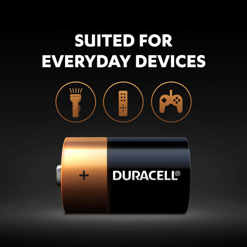 duracell Coppertop D batteries 2 pack