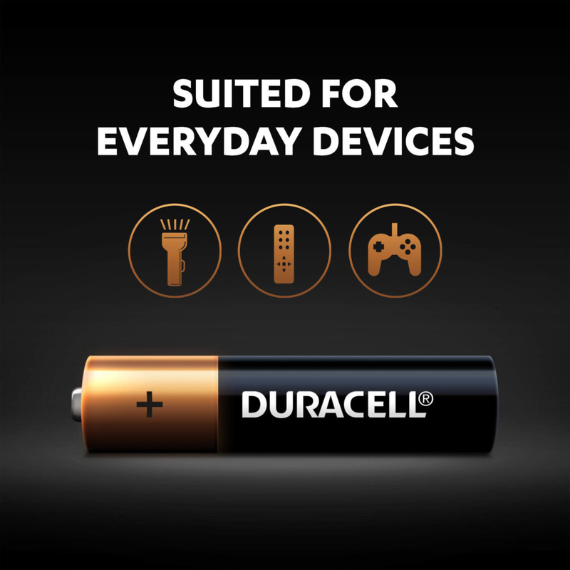 duracell coppertop aaa batteries 4 Pack