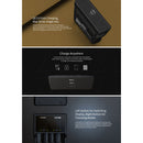 XTAR VC4SL 4 Cell LiIon-NiMH Battery Charger with LCD display & Quick Charge via USB-C