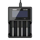 XTAR VC4SL 4 Cell LiIon-NiMH Battery Charger with LCD display & Quick Charge via USB-C