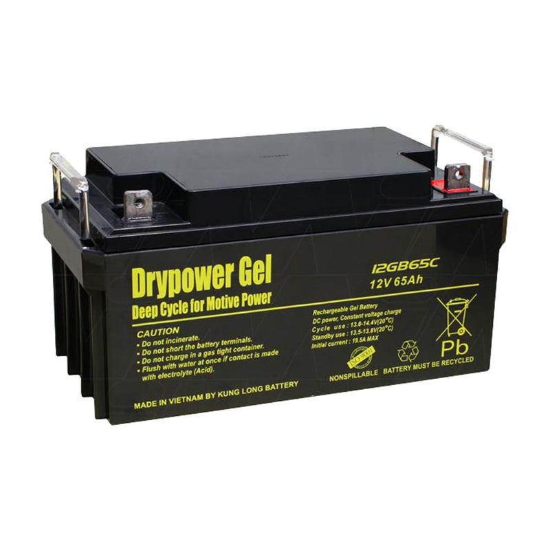 Drypower 12V 65Ah Gel Type SLA Cyclic Battery
