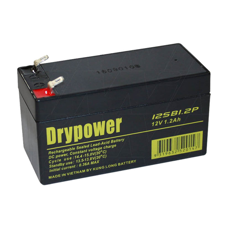 Drypower 12V 1.2Ah Sealed Lead Acid Battery