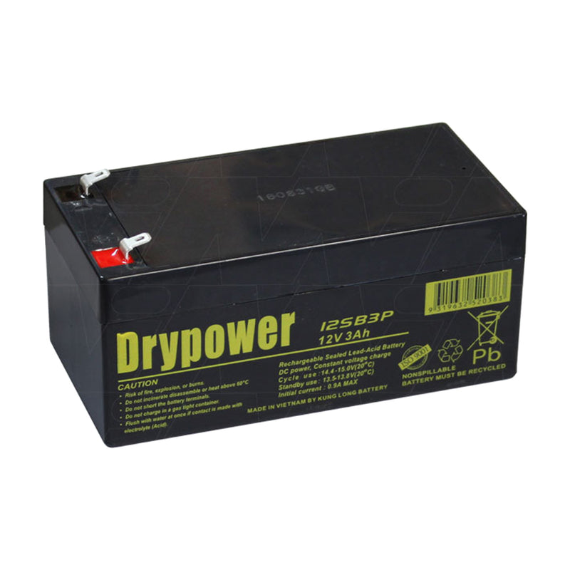 Drypower 12SB3P 12V 3Ah SLA Battery