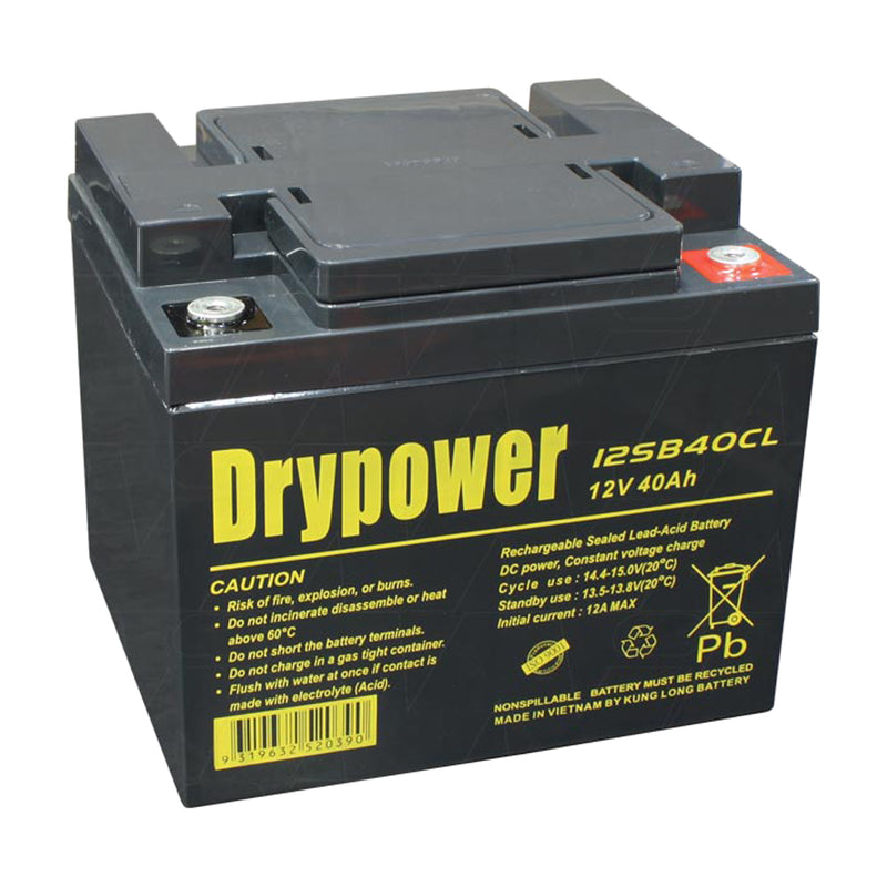 Drypower 12SB40CL 12V 40Ah SLA Battery