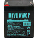 12V 5Ah Drypower Long Life Standby AGM Battery - 6-9 Year Design Life