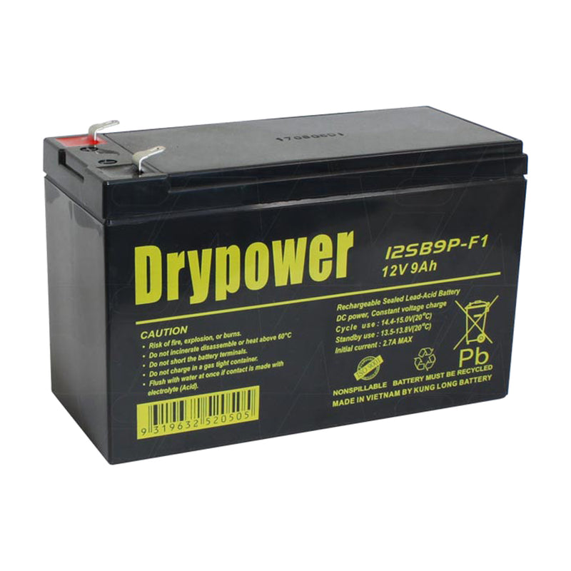 Drypower 12SB9P-F1 12V 9Ah SLA Battery