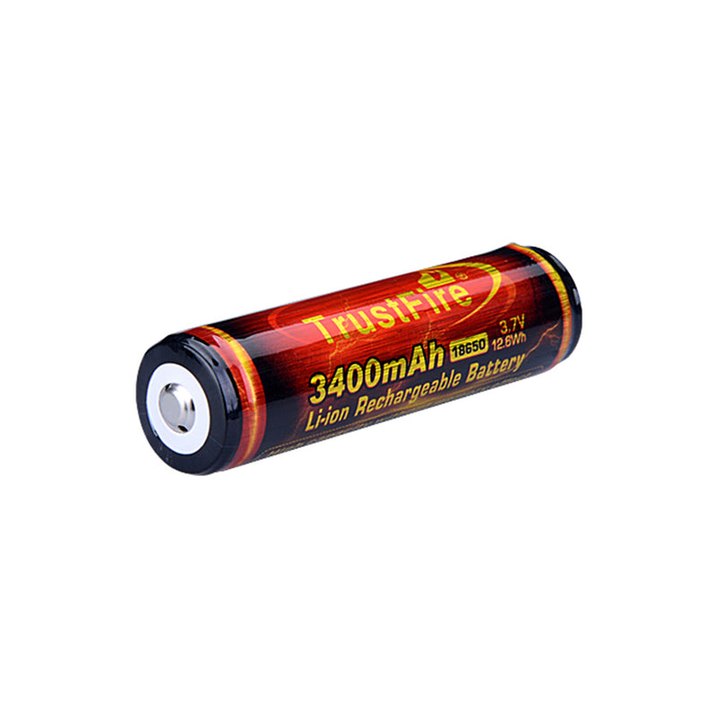 Trustfire 18650 3.7V 3400mAh Li-ion Battery C-W PCB Flat Top