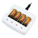 Tenergy 4 cell LiIon 123A 400mA charger w' 4 x 123A battery