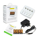 Tenergy 4 cell LiIon 123A 400mA charger w' 4 x 123A battery